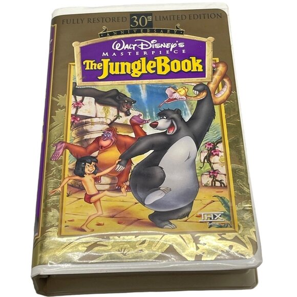 The Jungle Book VHS tape fully restored limited edition rated G 1967 READ - Picture 1 of 4